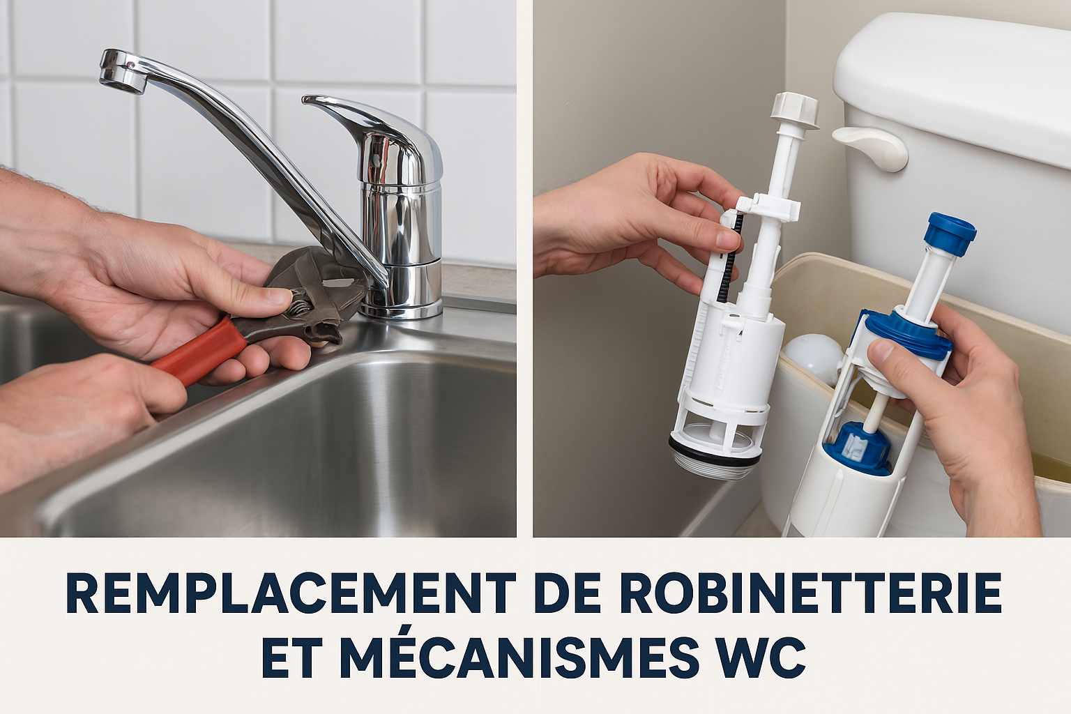 Remplacement de robinetterie