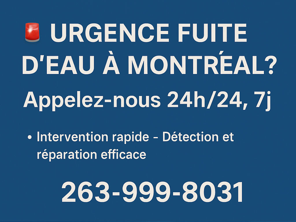 Recherche et réparation de fuites